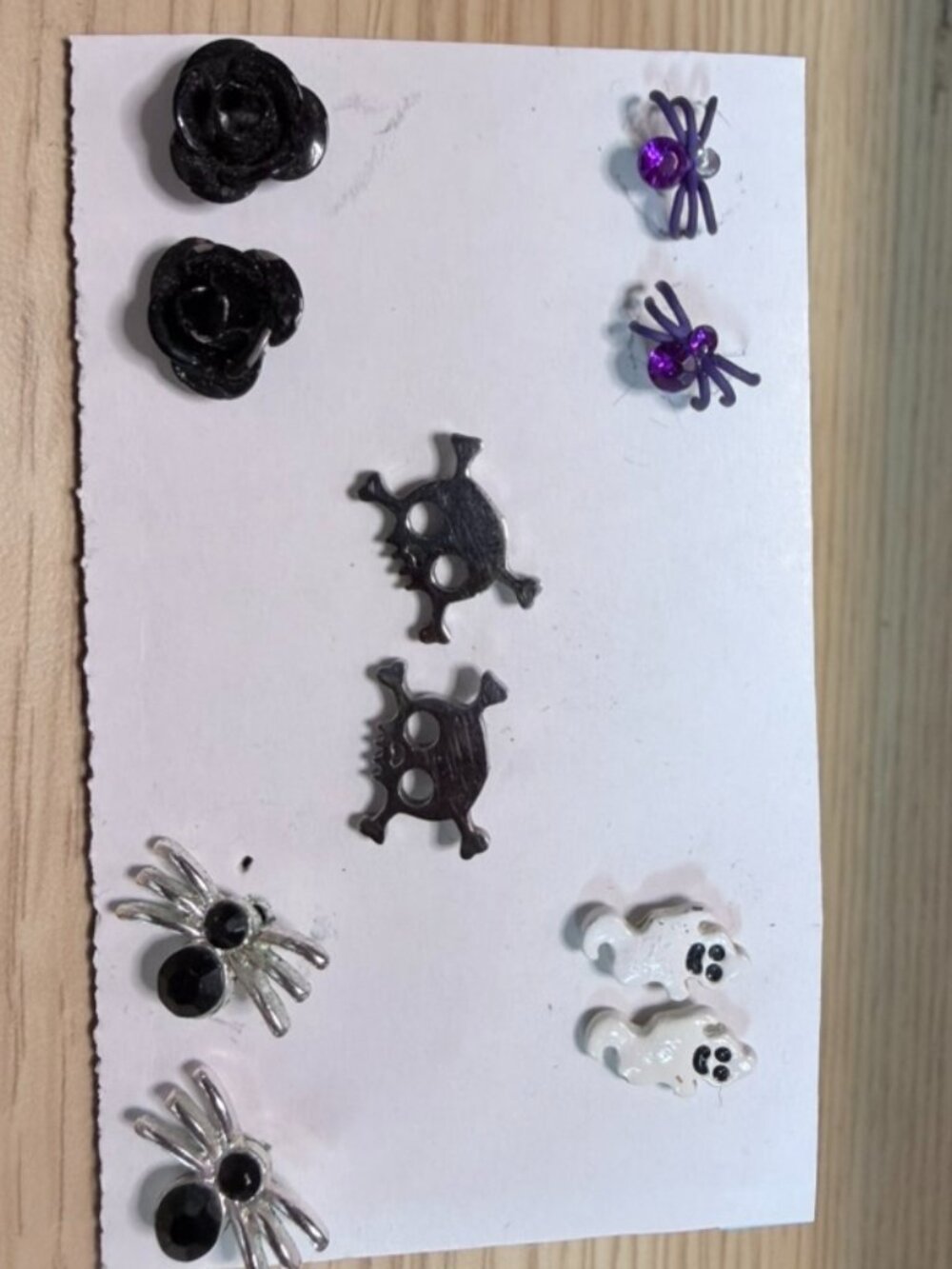 Set of Halloween stud earrings (5 pairs)